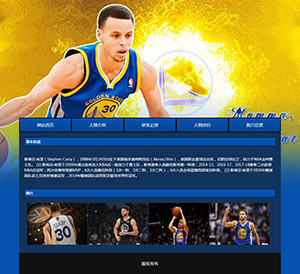 NBA篮球体育运动球星史蒂芬库里DW网页